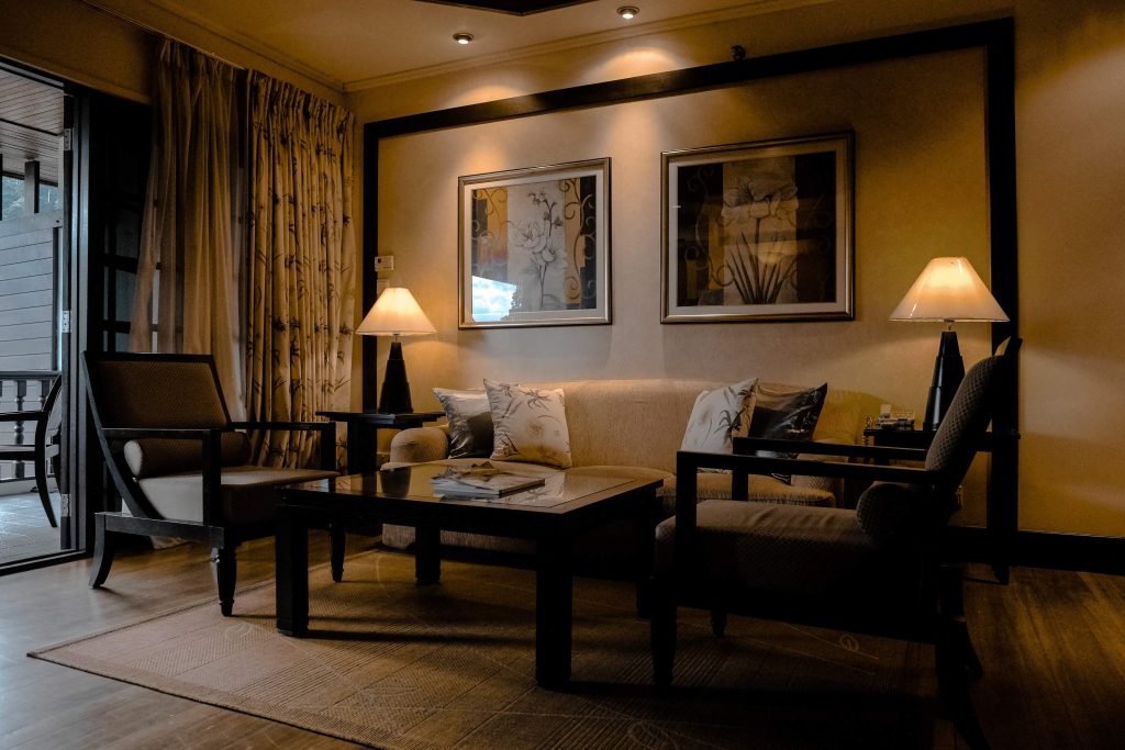 ambient lighting in the living room