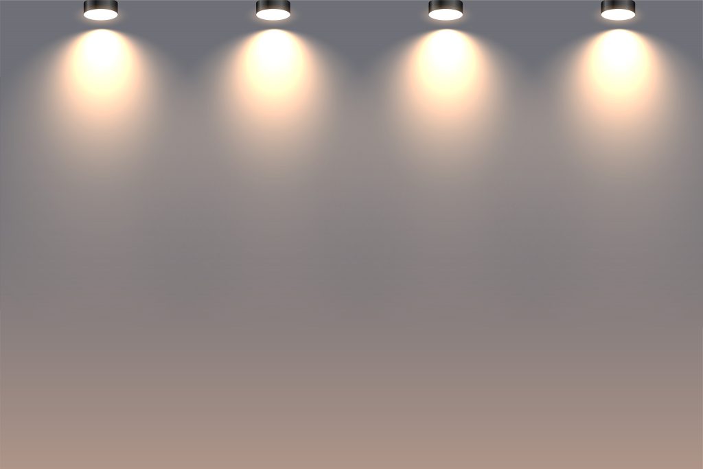 downward facing lights