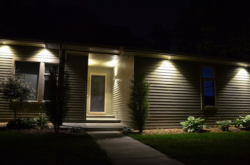 soffit led lighting on the house