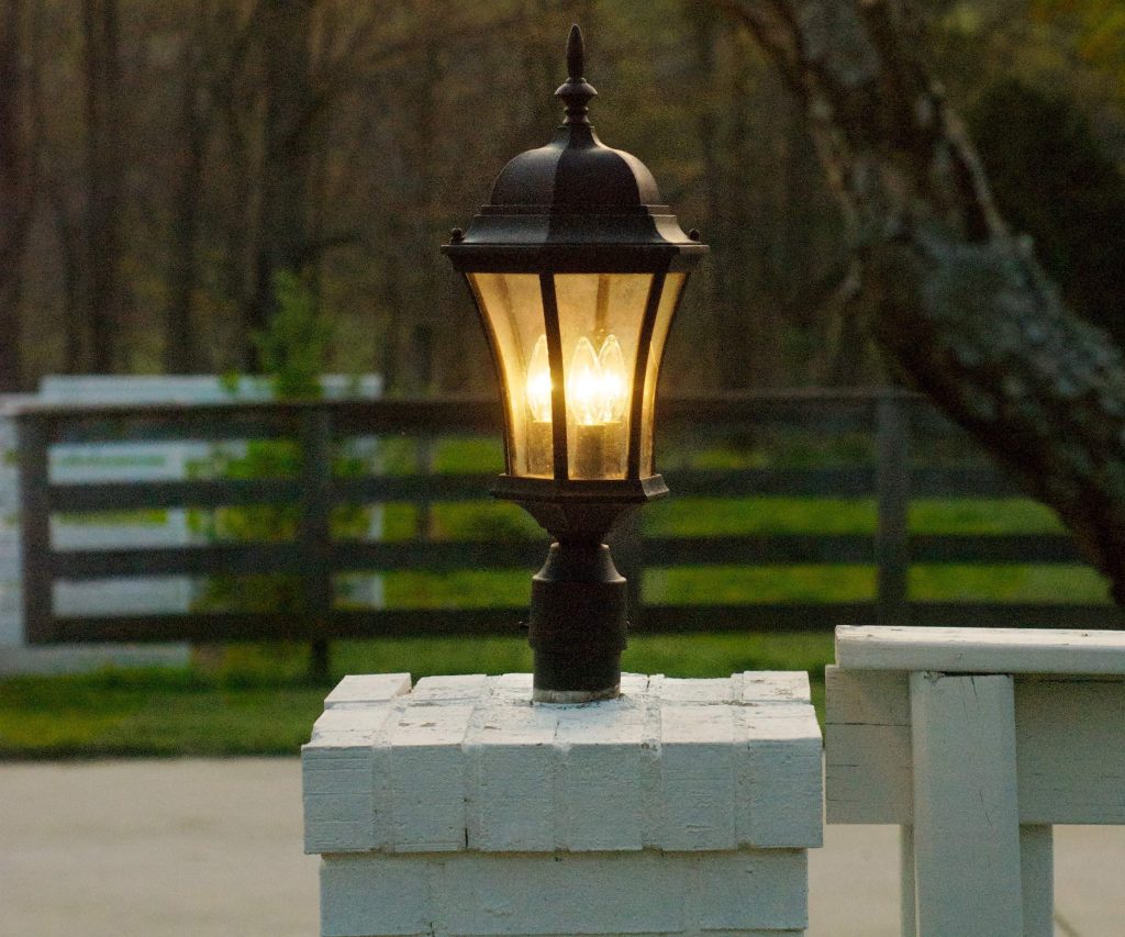 backyard post light