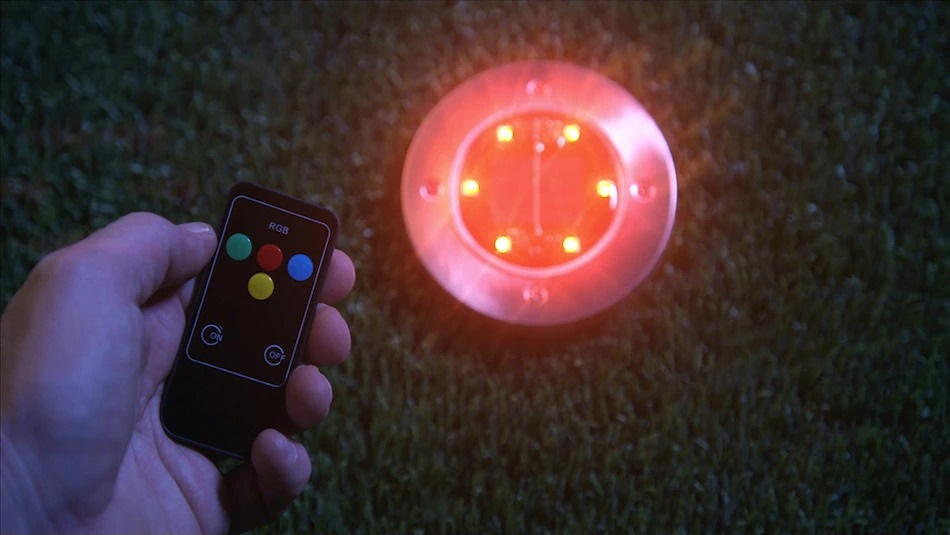 color changing solar powered LED lights
