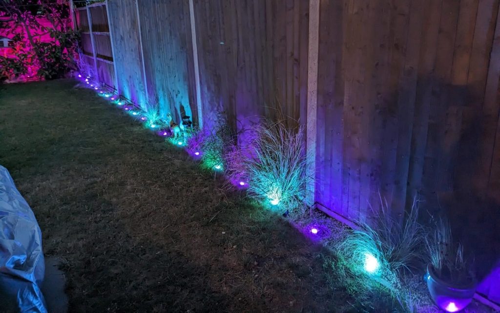 colored accents with led lights