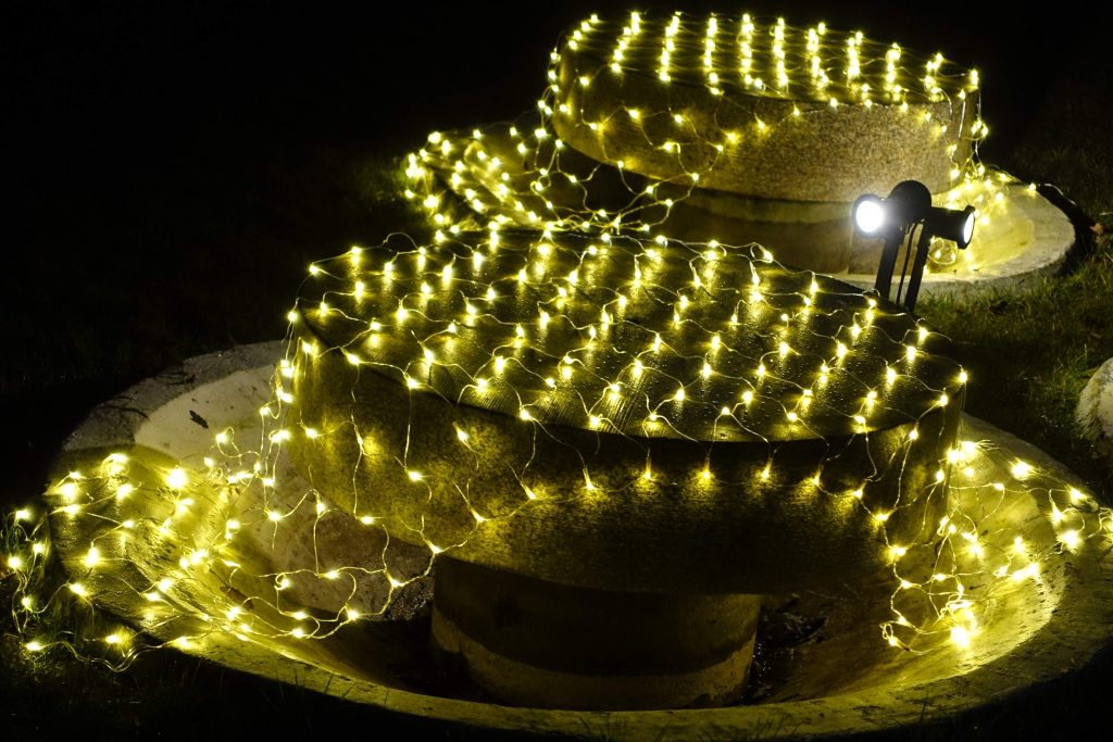 grazing lighting on architectural features