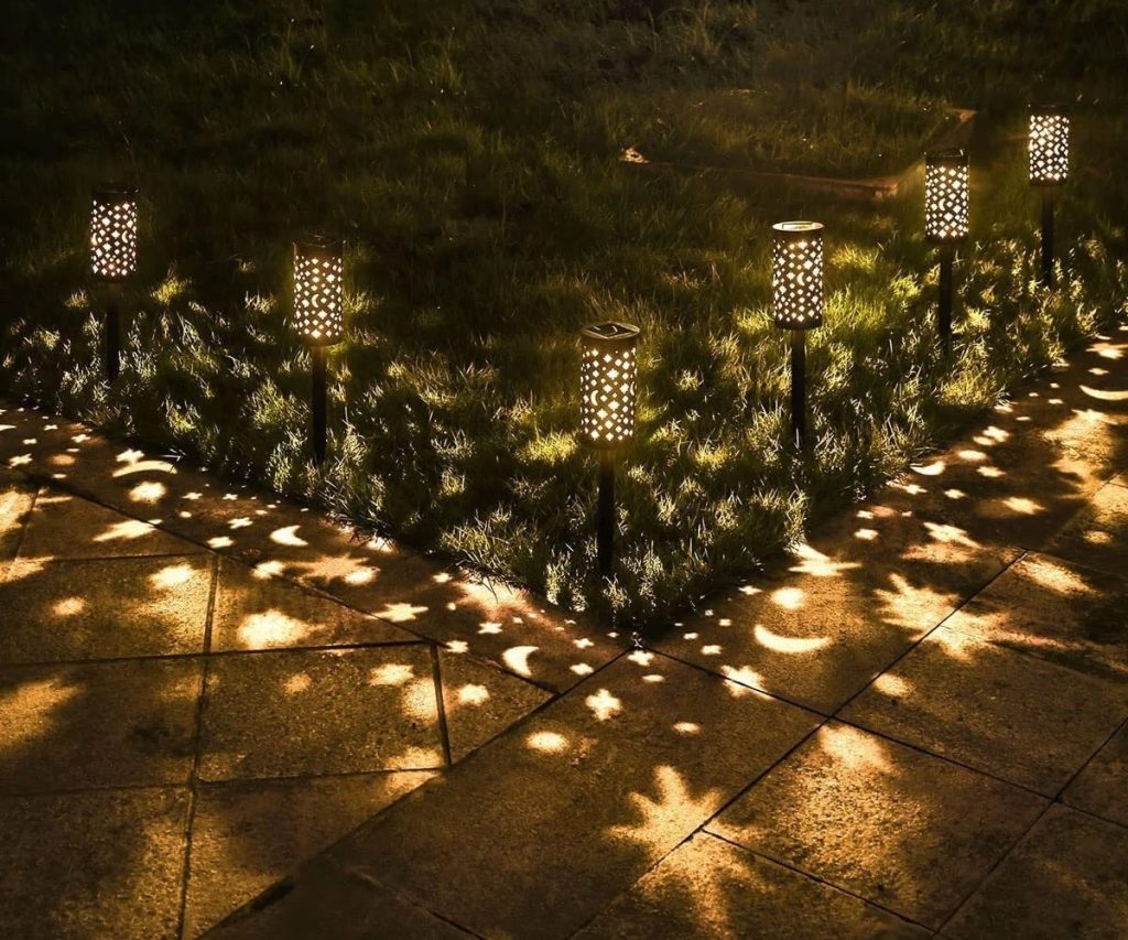 solar lights with artistic shapes