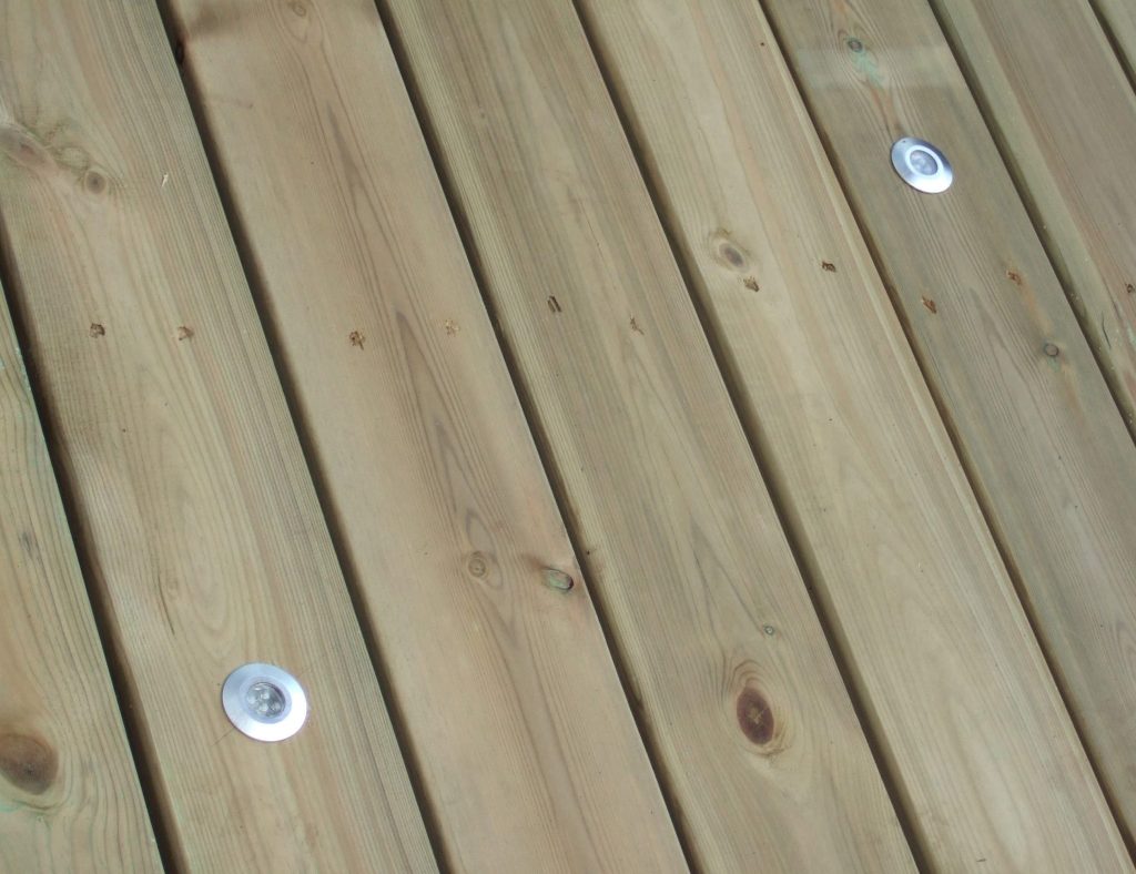 led well lights on deck