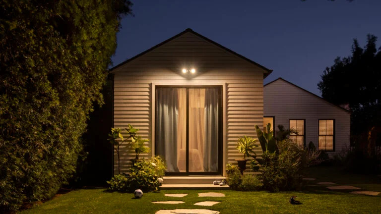 flood lights of a house