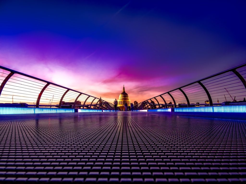 grazing lighting on the walkway