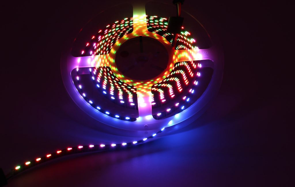 grazing lighting with led strip lights; why are led strip lights dim