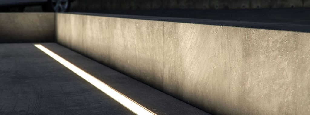 wall wash lighting on a wall