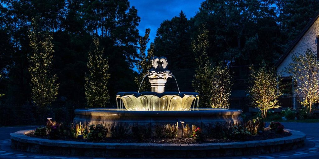landscape accent lighting for artwork