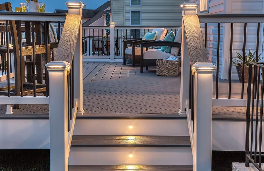 landscape ambient lighting for deck