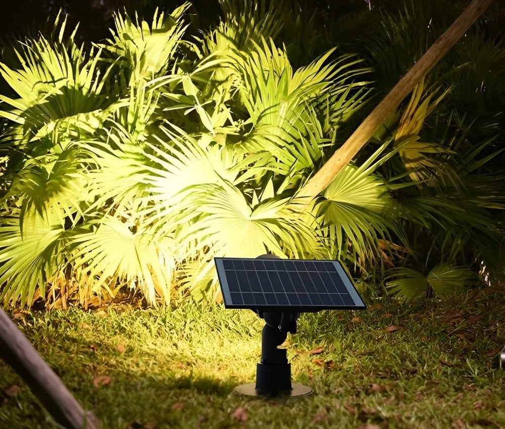 solar-powered spot lighting