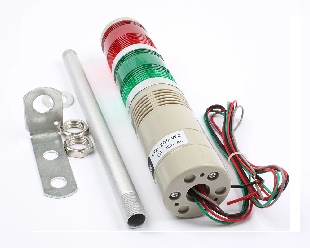 landscape stack lights with audible alarms