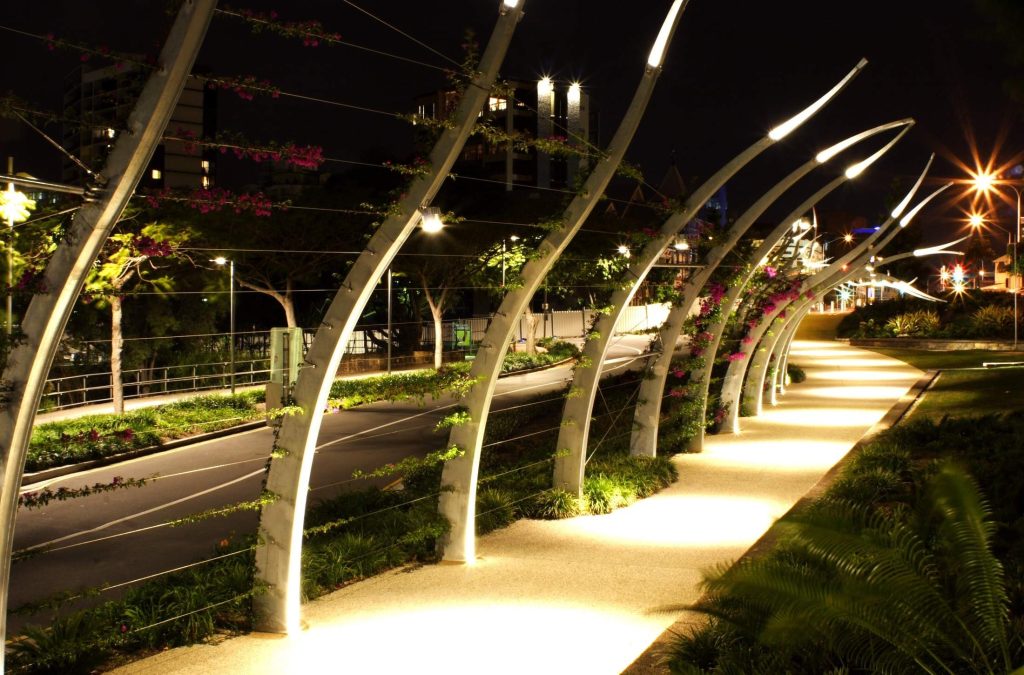 landscape strip accent lighting
