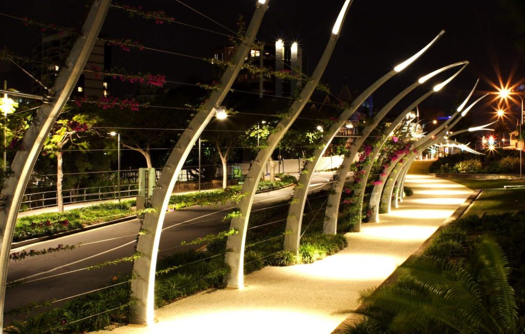 landscape tall floor accent lighting
