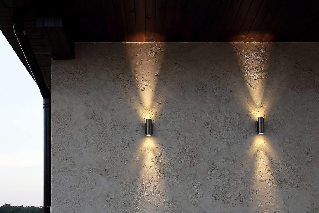 led lights on the wall