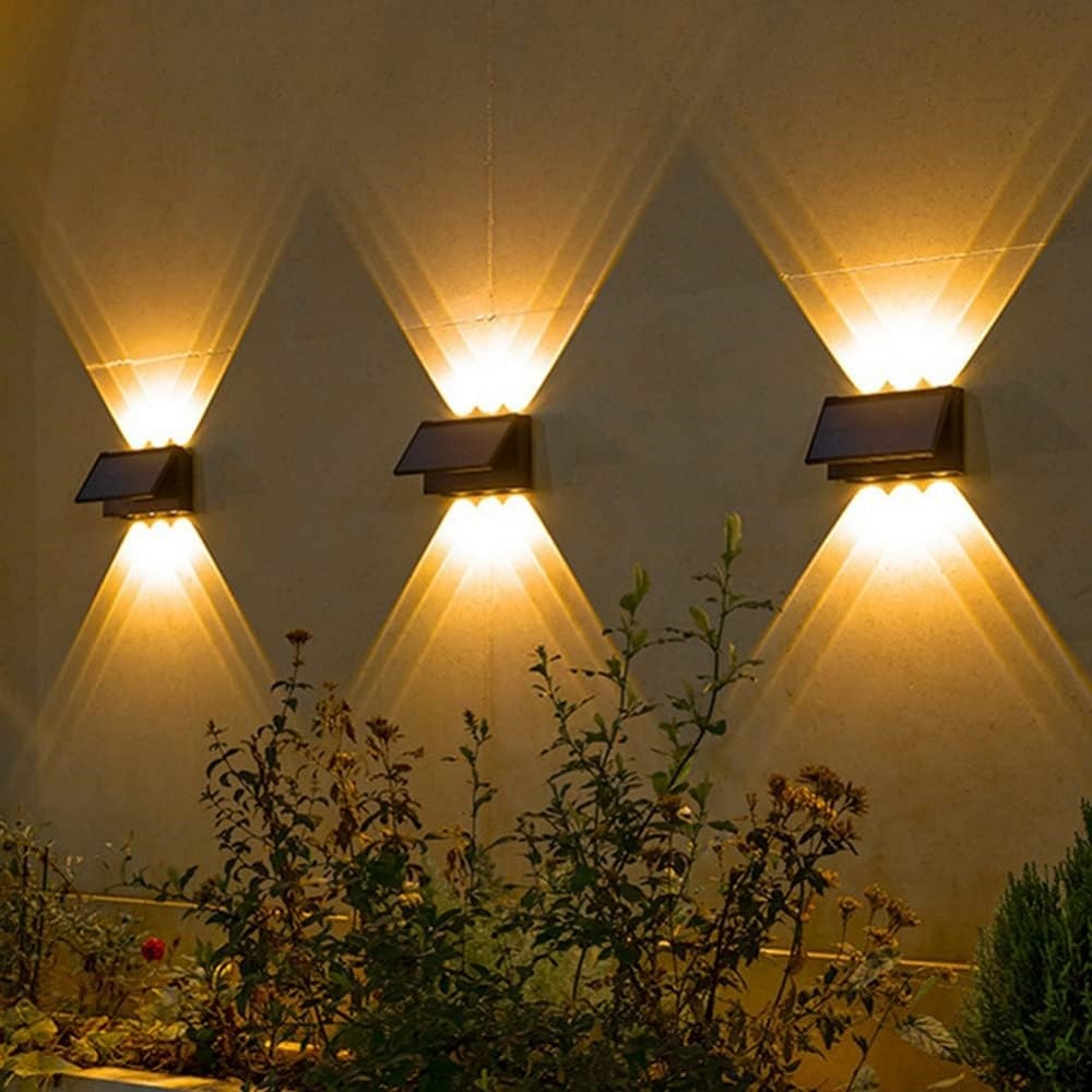 solar-powered wall lighting