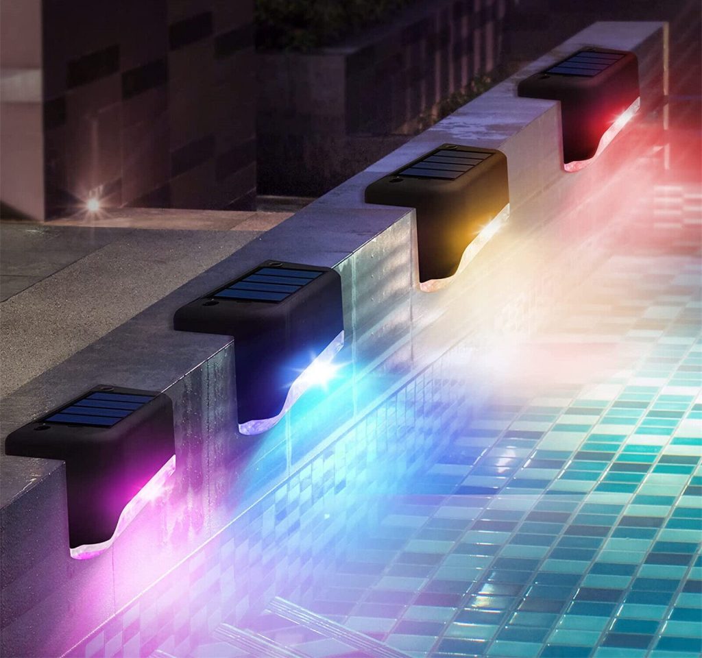 solar-powered water lighting