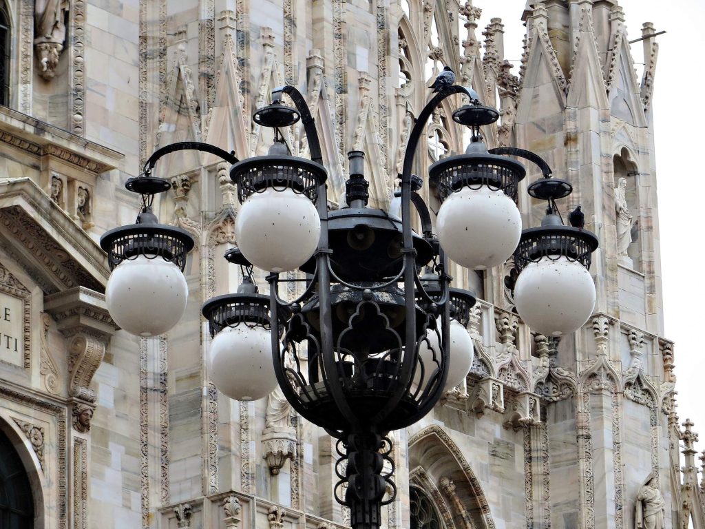 large outdoor pole lights