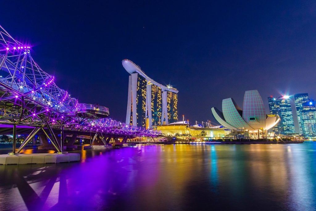 modern outdoor entertainment area