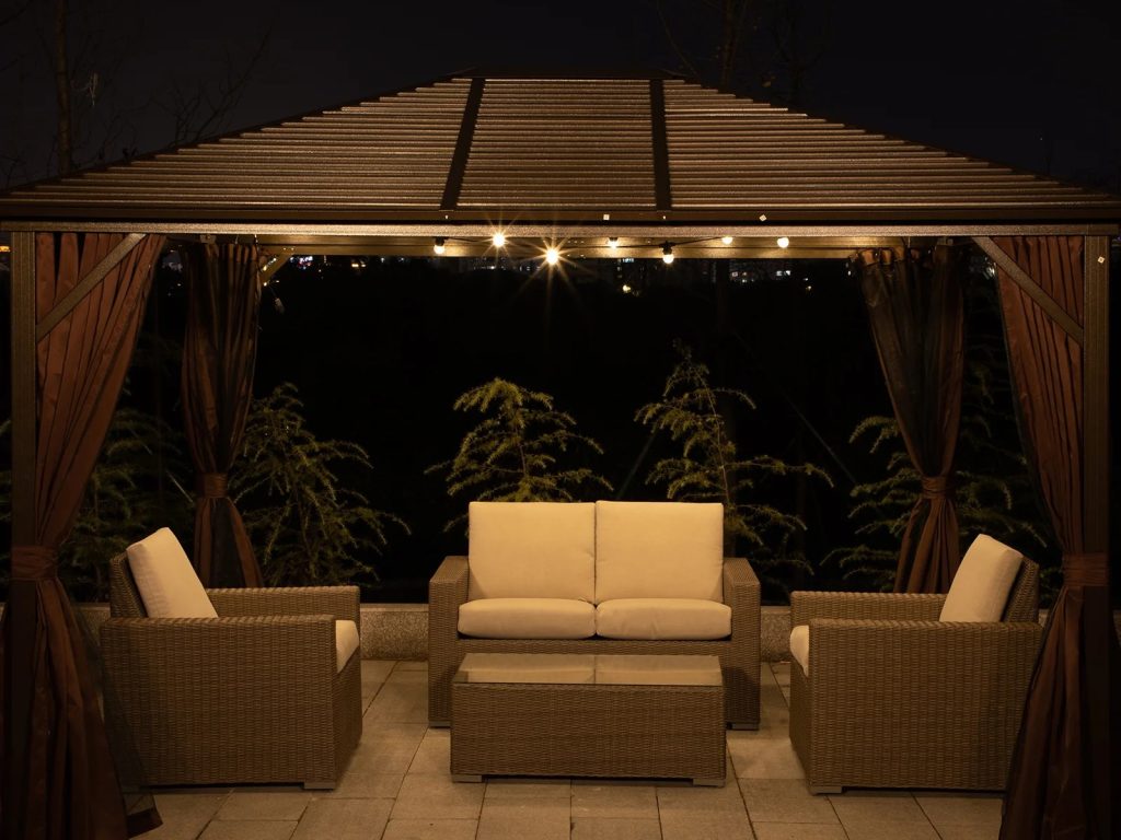 outdoor solar lights for gazebo