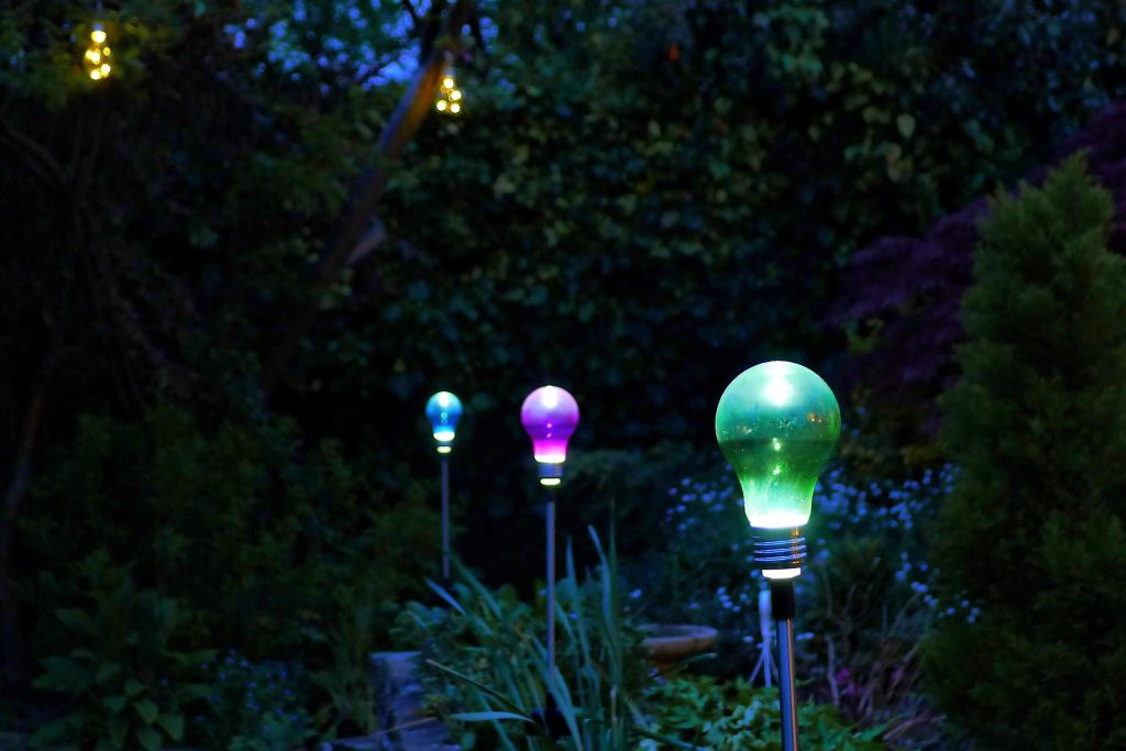 color changing outdoor solar lights