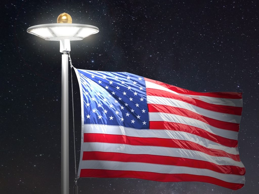 flagpole spotlight