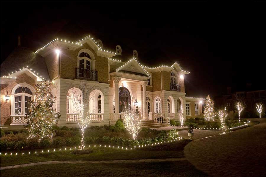 outdoor string lights for home; how to install landscape lighting on the roof