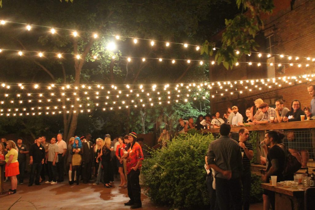 outdoor string lights for party; how low to hang outdoor string lights