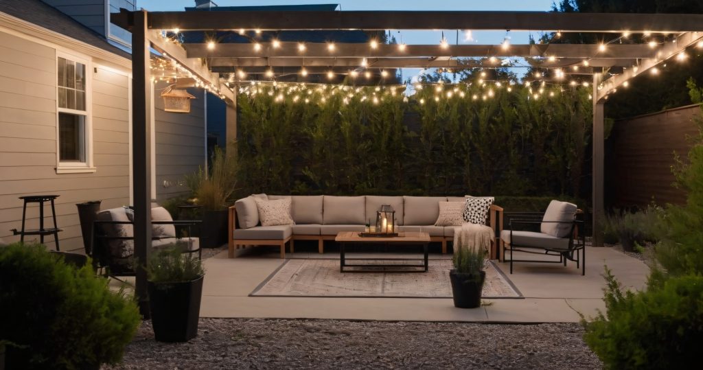 outdoor string lights for patio; how to hang outdoor string lights on canopies