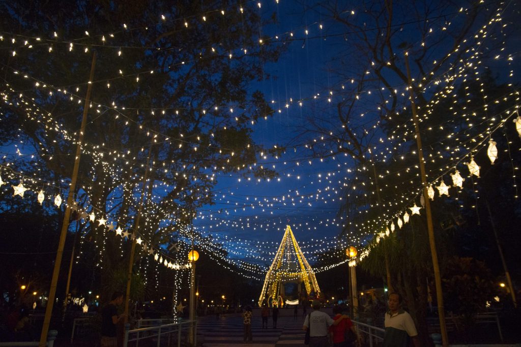outdoor string lights on poles; can string lights stay on all night