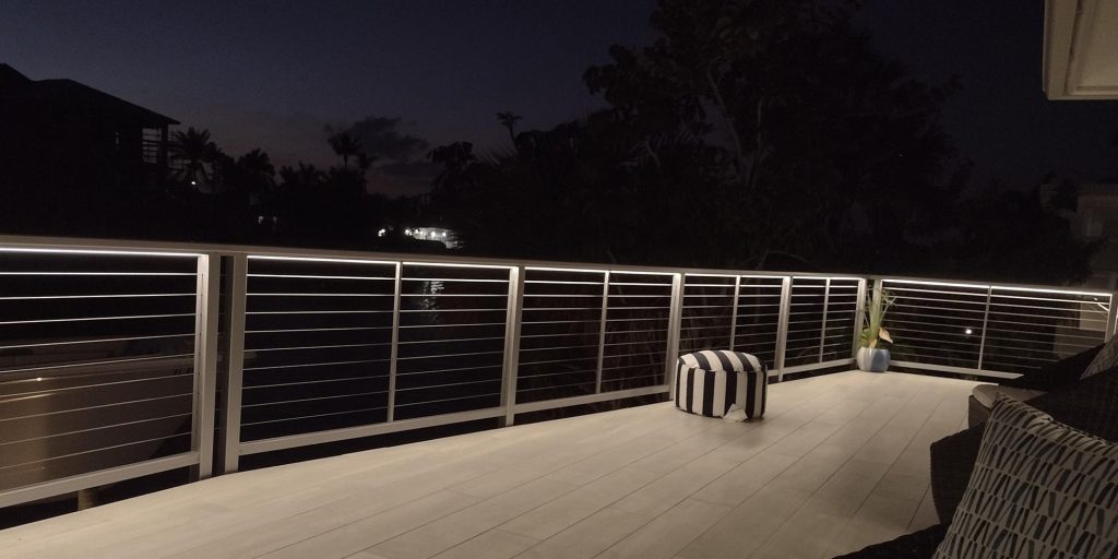 porch railing lights