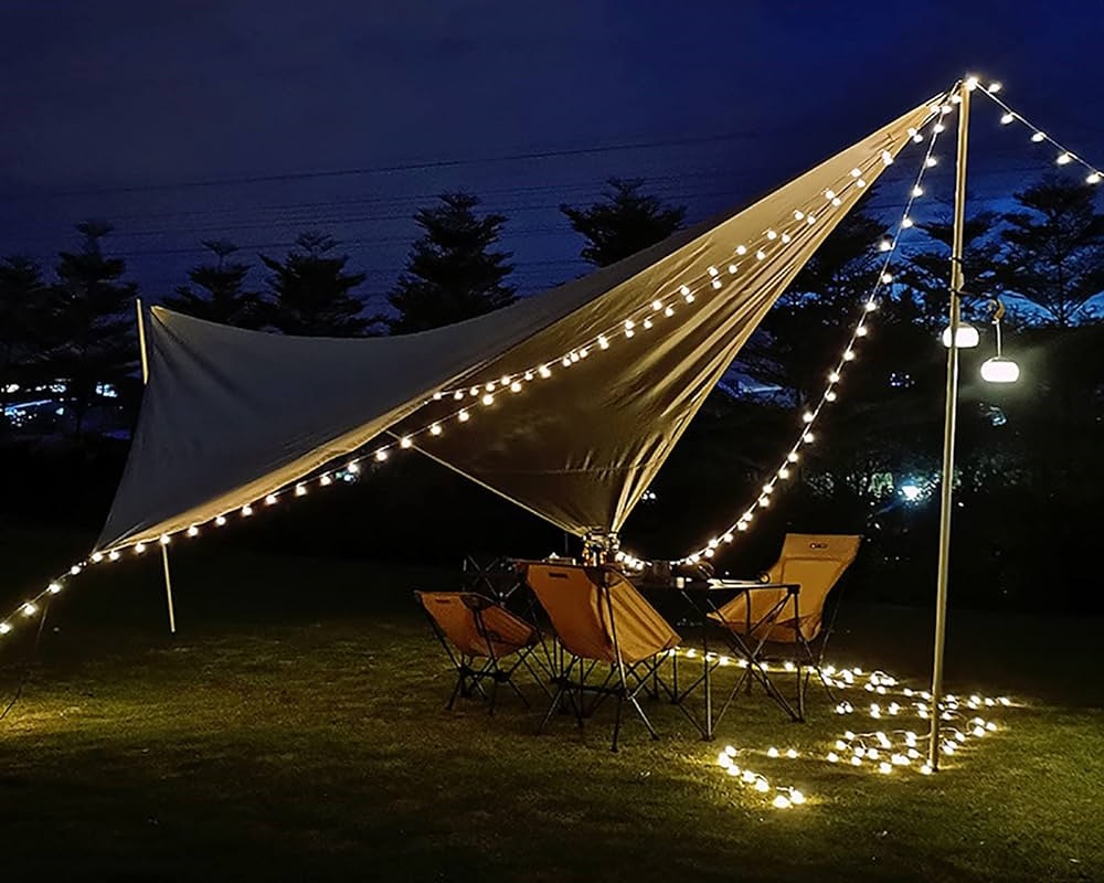 portable string lights; how many feet of string lights do we need