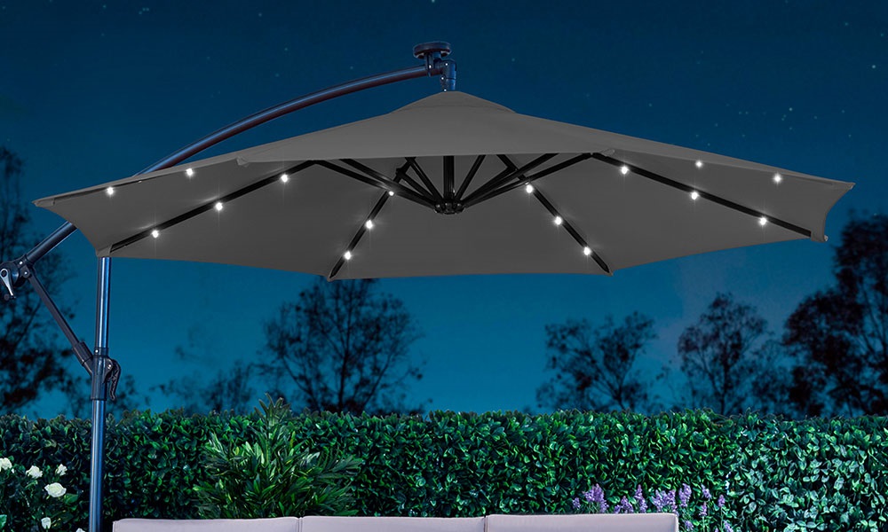 solar umbrella lights; how to hang outdoor solar string lights