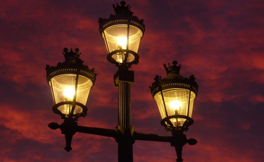 tall floor lantern lights
