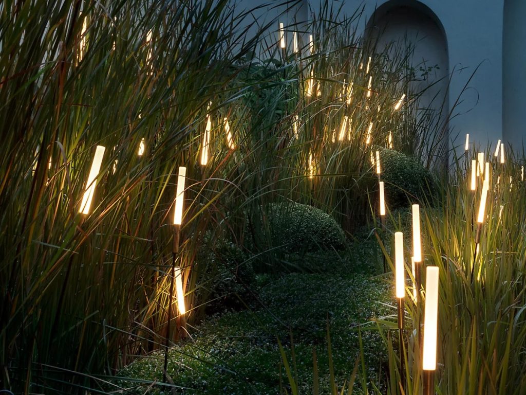 tall floor small lights