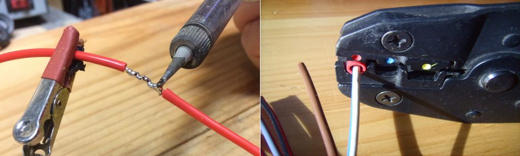 soldering and crimping; can we splice landscape lighting wires