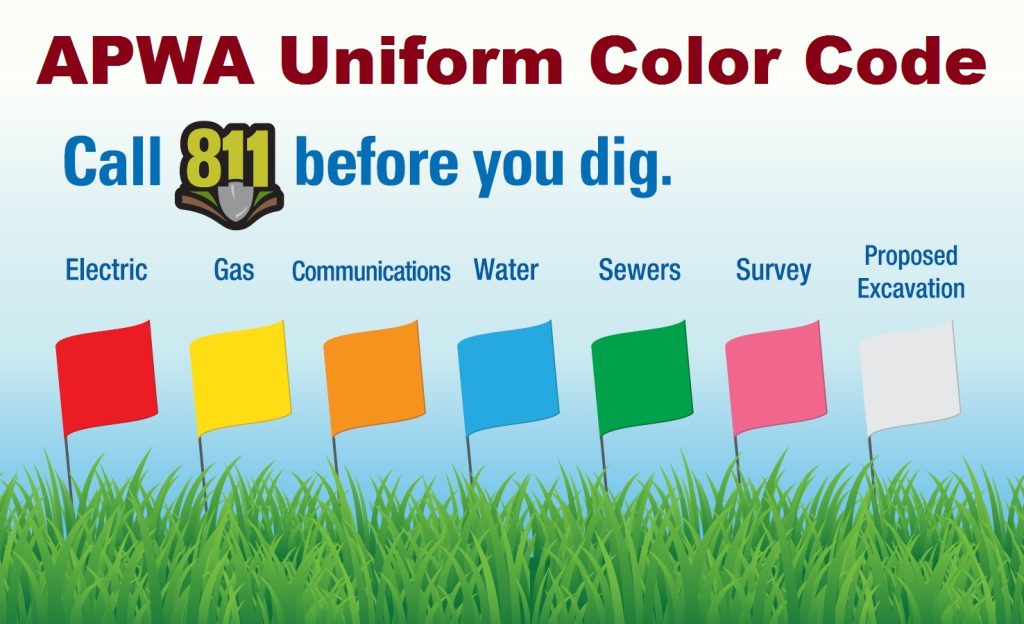 apwa uniform color code; how to install landscape lighting wire under sidewalk