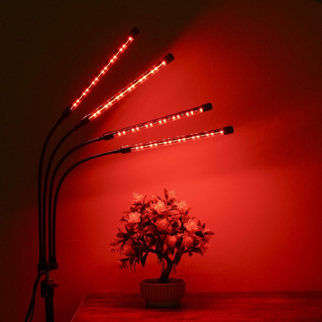 red led grow lights with adjustable tripod stand; is led tube lights good for plants